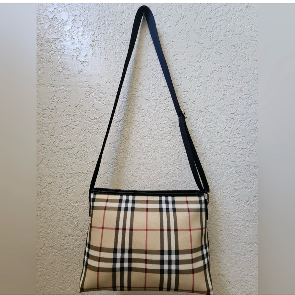 BURBERRY Tartan MARTIF has Plaid Crossbody Bag